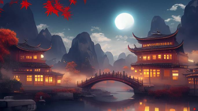 水调歌头-舞台背景