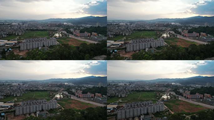 嵩明县 银杏广场 黄龙山