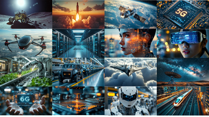 科技中国大国6G人工智能机器人半导体生产