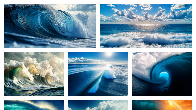 【23元大海世界】，海浪礁石，扬帆起航