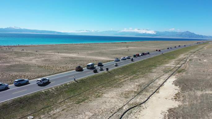 赛里木湖 摩托 骑行 新疆 4K