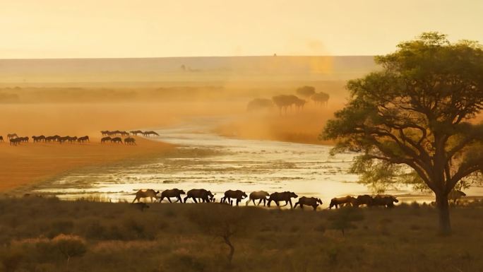 非洲动物大迁徙 非洲野生动物