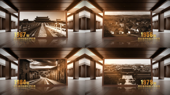 历史三维图文图片照片包装展示