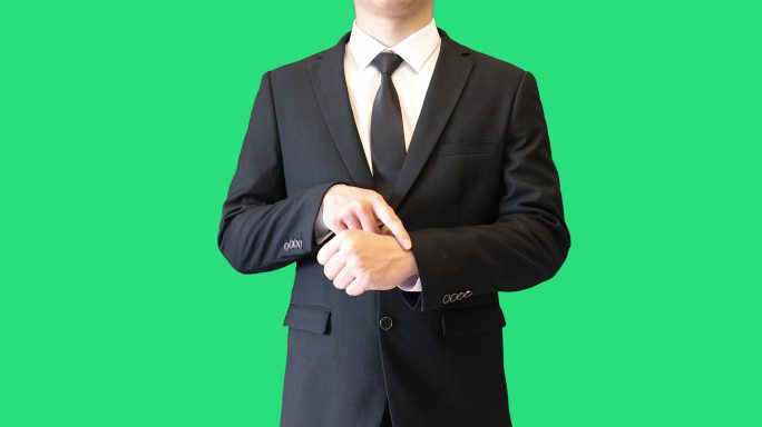 4K商务男士提醒时间快到了