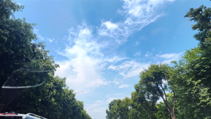 【4K】雨中行车司机视角雨过天晴行车