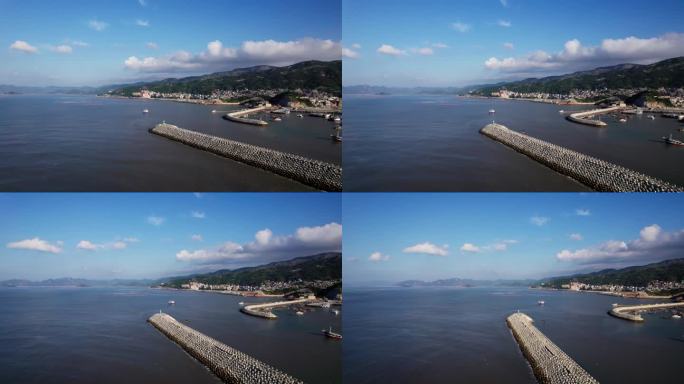 福建宁德霞浦三沙镇港湾渔船风光