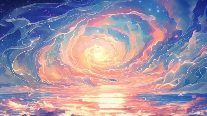 彩色梦幻天空