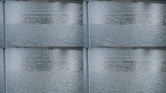 湖水河水波纹流动