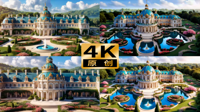 欧式花园城堡建筑