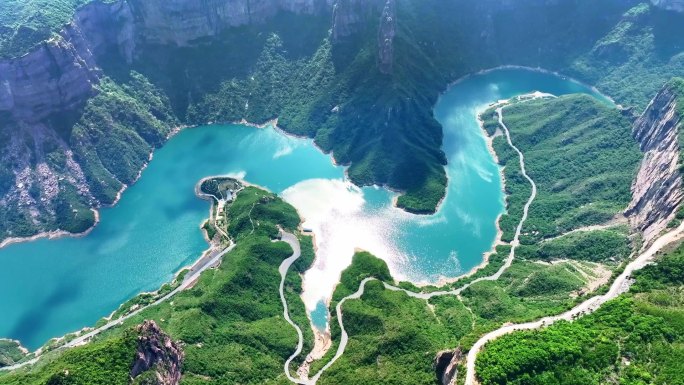 新乡宝泉风景区航拍（单独素材请私信）