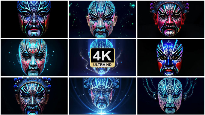 京剧脸谱艺术国粹京剧中国京剧脸谱戏曲脸谱