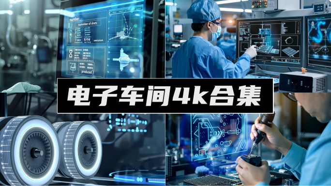 科研制造智慧研发电子车间科技工业人才智能