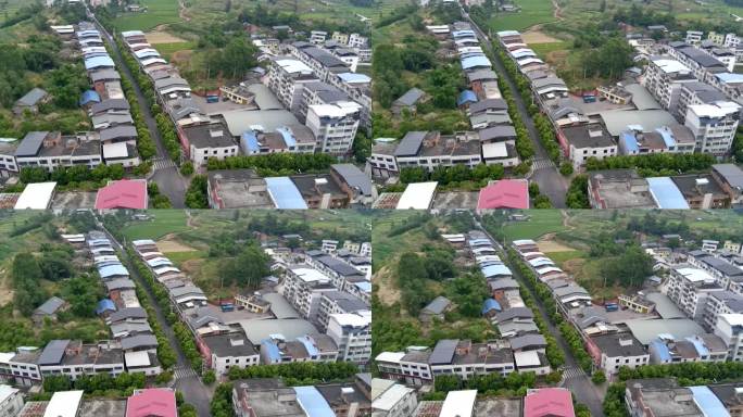 美丽乡村日出古村落乡村振兴秋宝峰航拍视频