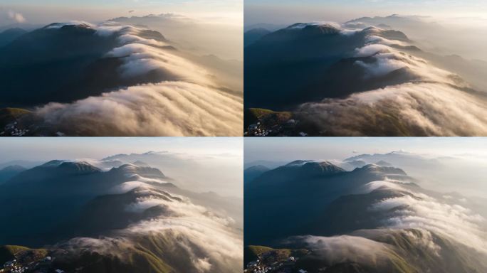 武功山云海云瀑航拍延时