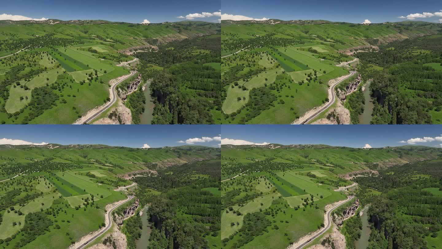 原创 新疆伊犁库尔德宁自然风光航拍