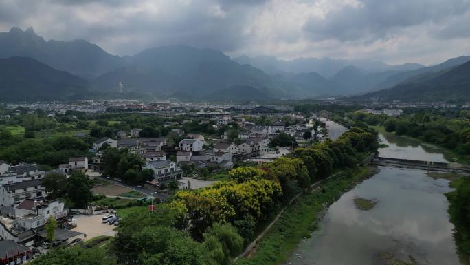 安徽九华山风景区航拍