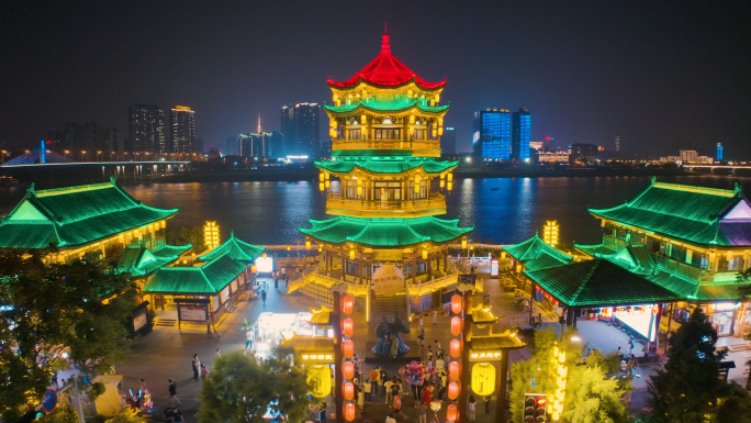 株洲 株洲夜景 株洲建宁市集 分袂亭