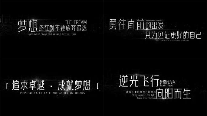 （无插件）文字标题  白色