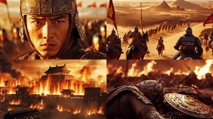 中国古代战争古代战场攻占城池古代将领素材