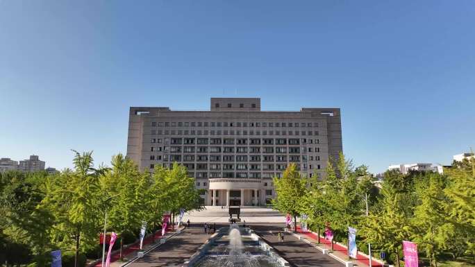 航拍新生入学社团活动校园活动