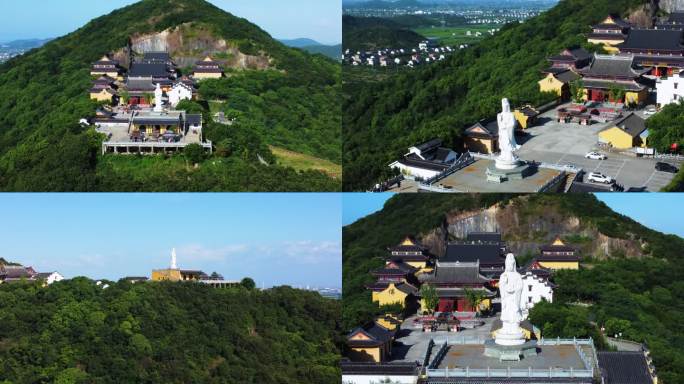 4k航拍尖山观音寺