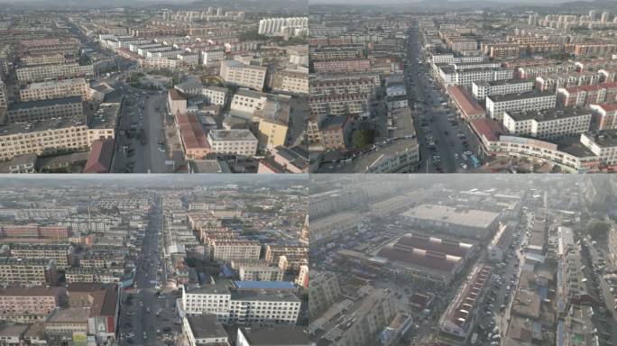 航拍瓦房店市复州城镇