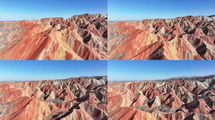 甘肃丹霞景区航拍