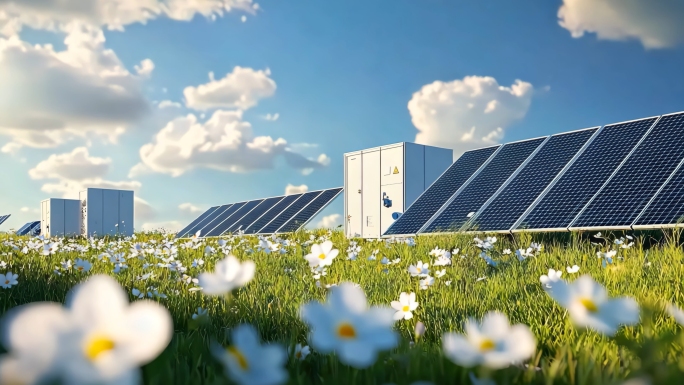 绿色新能源太阳能光伏新能源储能合集