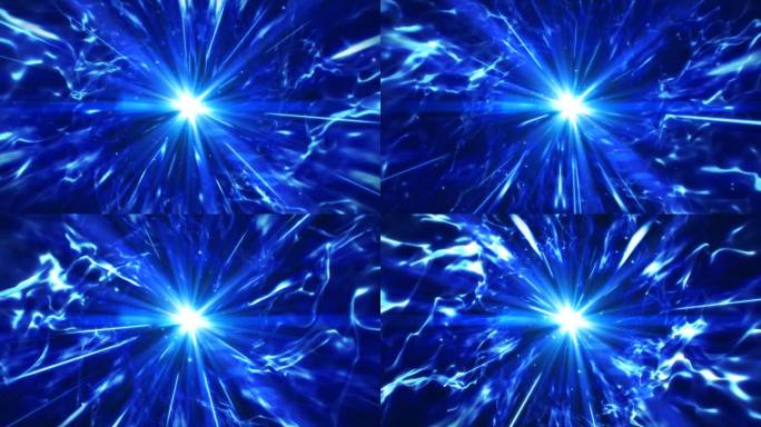 游戏机风格的蓝色光环背景