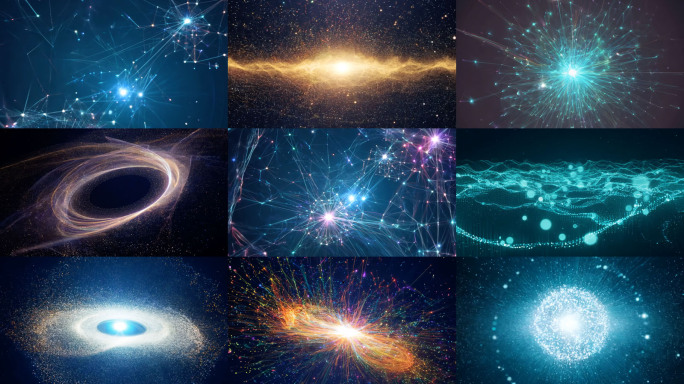 宇宙粒子爆炸 高科技粒子效果