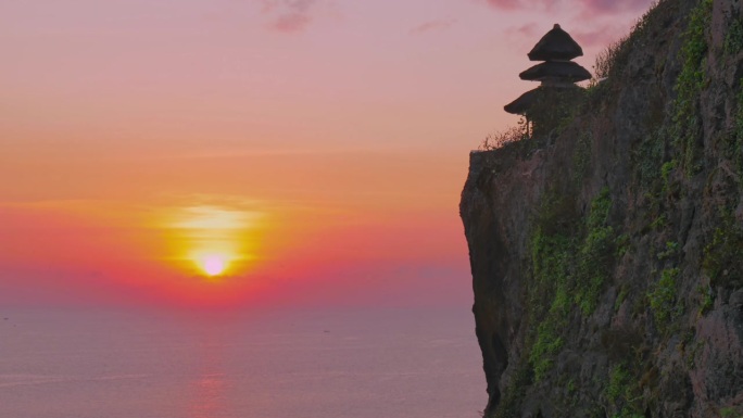 著名地标旅游景点乌鲁瓦图寺日落