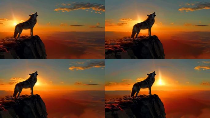 狼 晚霞