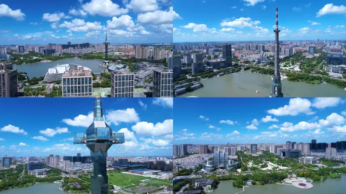 4K盐城航拍及延时素材