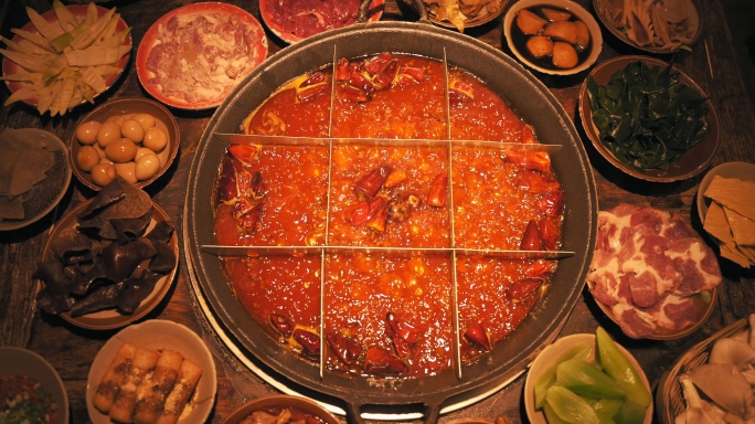 重庆火锅老火锅九宫格火锅