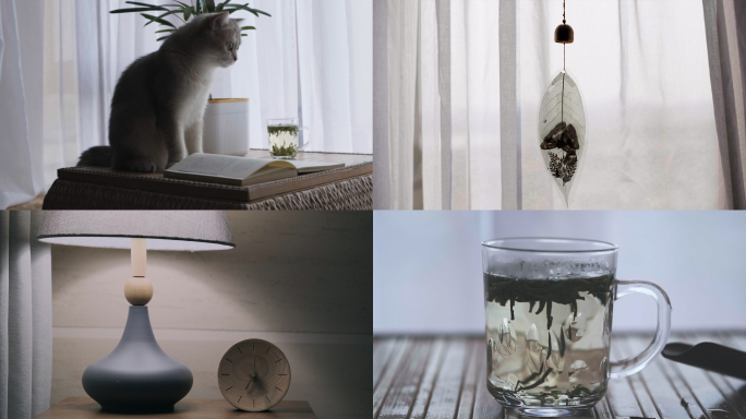 闲暇早晨慢时光组合镜头