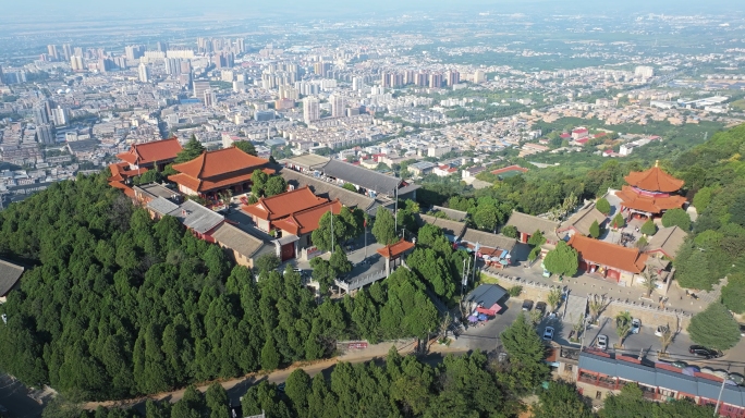西安骊山国家森林公园航拍