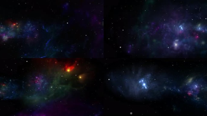 8K宽屏唯美宇宙星云背景-无缝循环