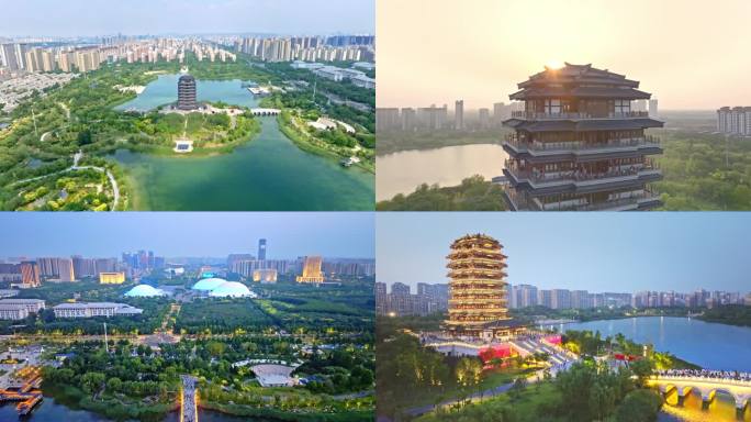 山东 淄博宣传片地标建筑航拍