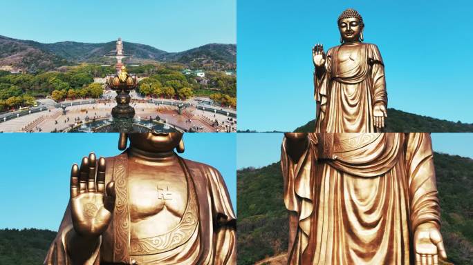 4K 航拍 无锡 灵山大佛 景点