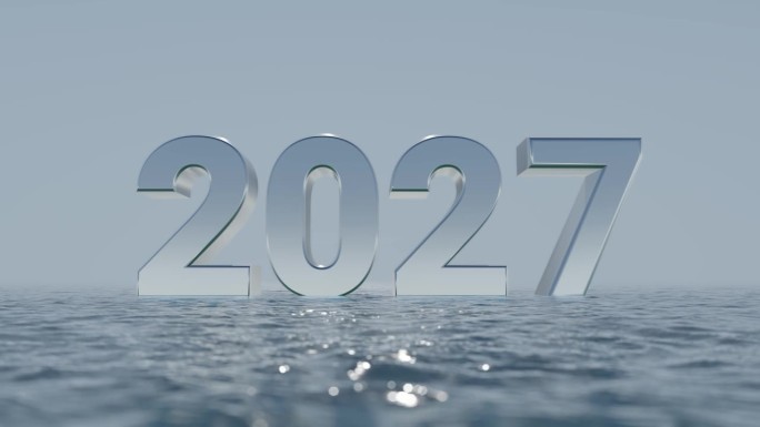 2027闪闪发光的海上一个令人眼花缭乱的动画概念