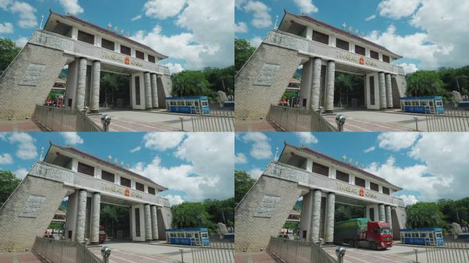 车来车往繁忙的天保口岸