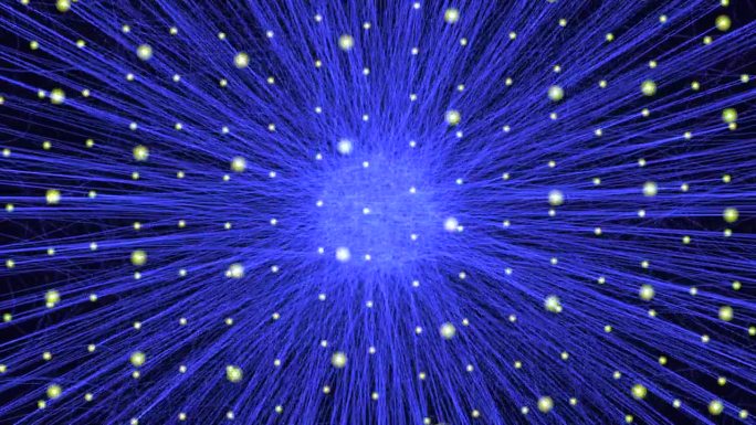 汇聚的光线形成迷人的蓝白网格