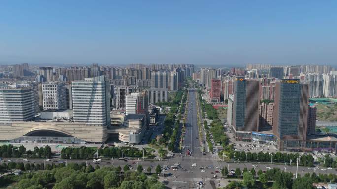 临汾市 汾河 万达 古城公园 西关立交桥
