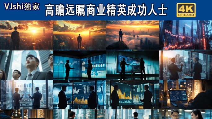 高瞻远瞩商业精英成功人士