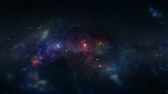 8K宽屏唯美宇宙星云背景