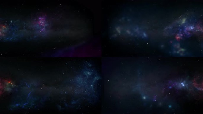 8K宽屏唯美宇宙星云背景