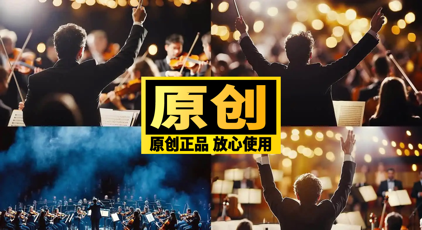 剧院演奏 交响乐 指挥家