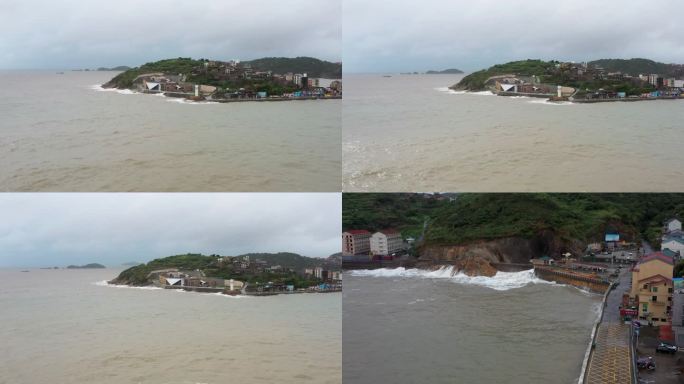 温岭石塘，台风天气，海边的风景