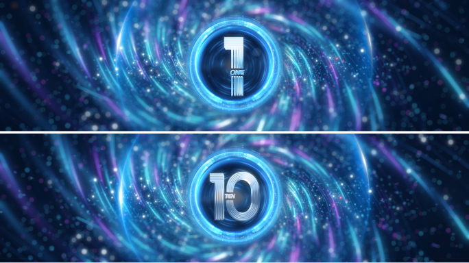 科技光线汇聚倒计时启动仪式主kv开场视频