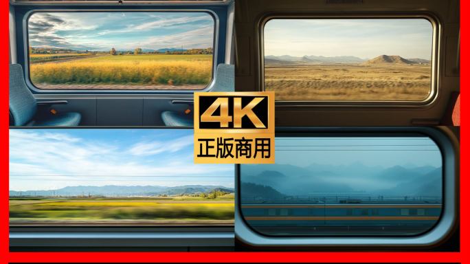 窗外风景旅途风景高铁窗外
